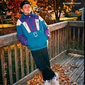 Vintage starter jacket pullover Hornets original colorway